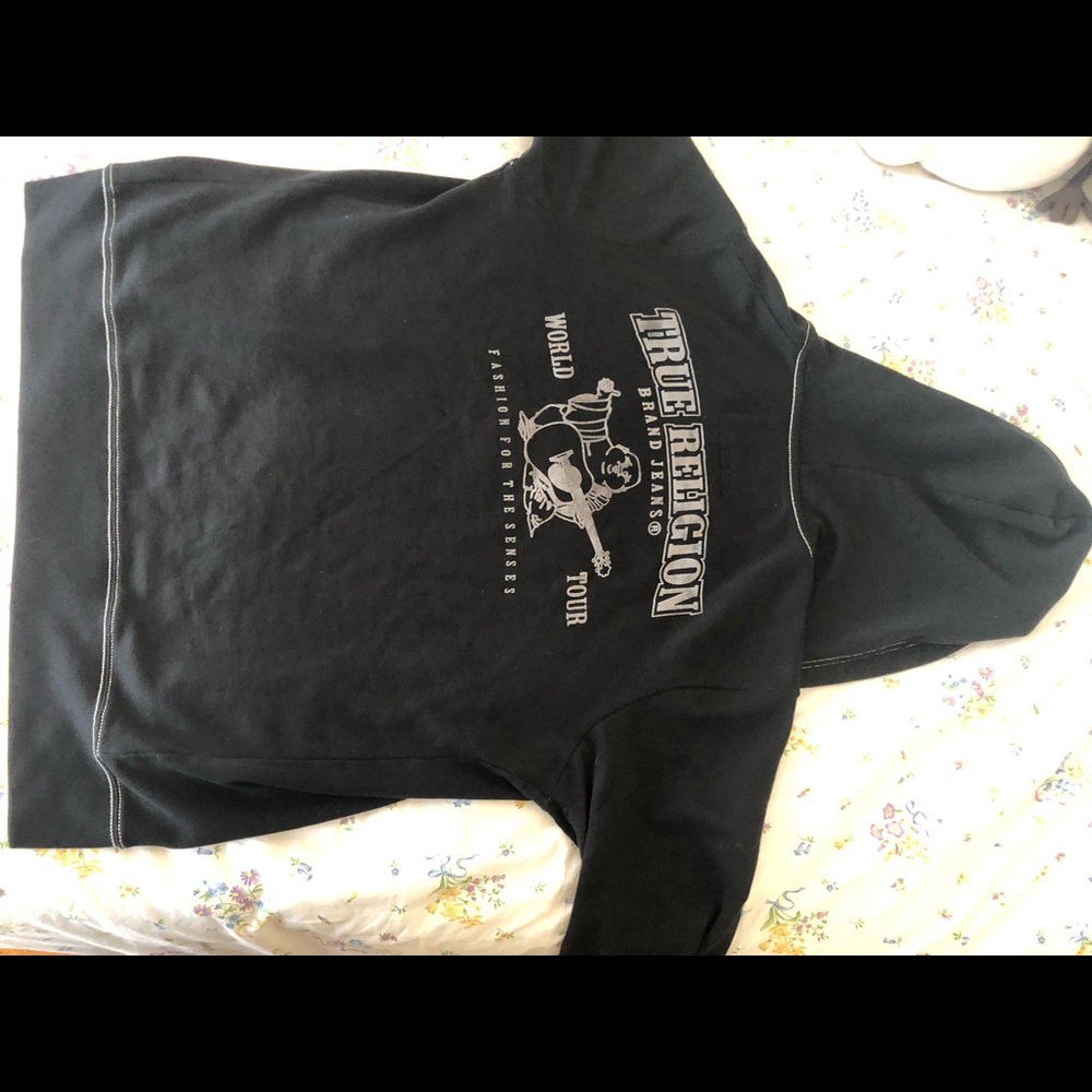 True religion black sweater